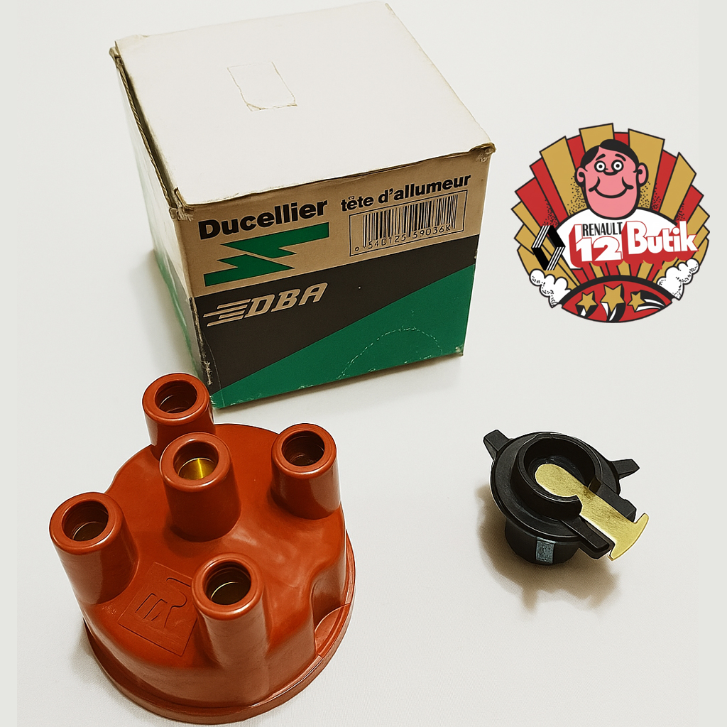 RENAULT 12 DUCELLIER DİSTRİBÜTÖR KAPAĞI + TEVZİ MAKARASI SET