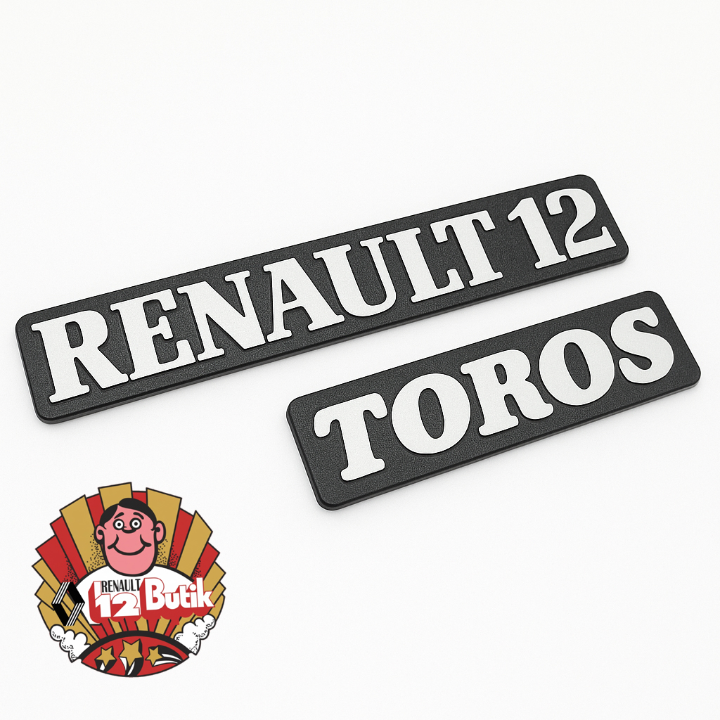 RENAULT 12 ve TOROS BİNEK ARKA BAGAJ YAZI SETİ