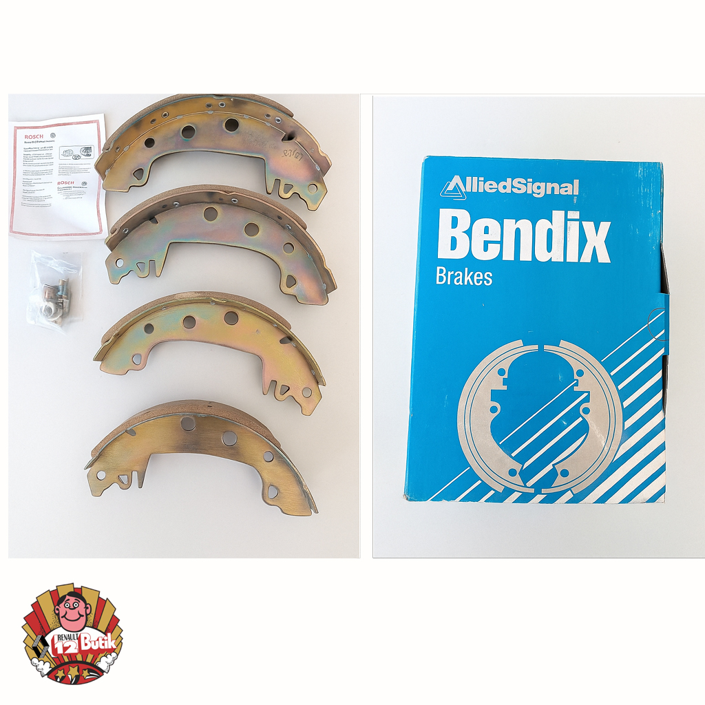 RENAULT 12 YM BENDİX ARKA KAMPANA BALATA TAKIMI (PERÇİNLİ)